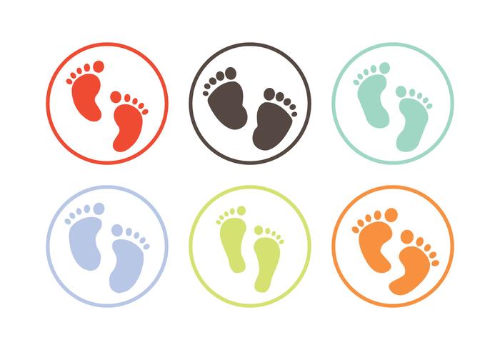 Vetor Baby Footprint