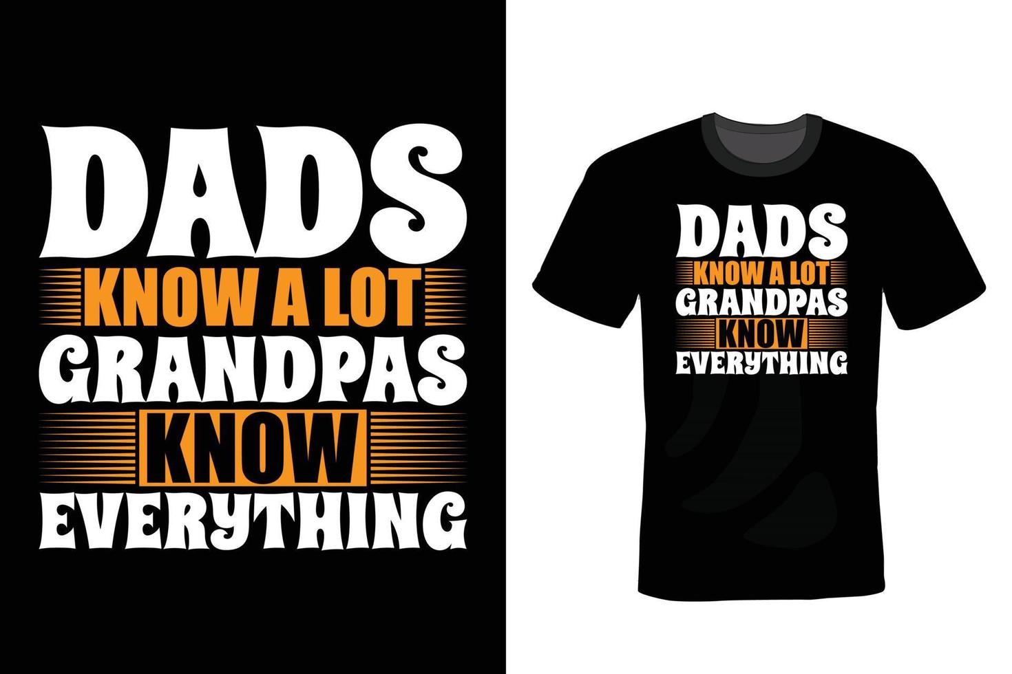 design de camiseta do avô, vintage, tipografia vetor