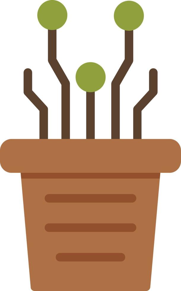 ícone plano de vetor de planta