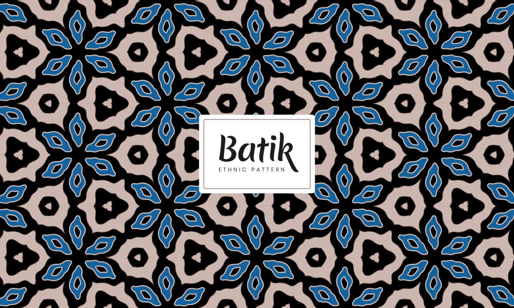 arte étnica sem costura de batik vetor padrão indonésio moda sem costura