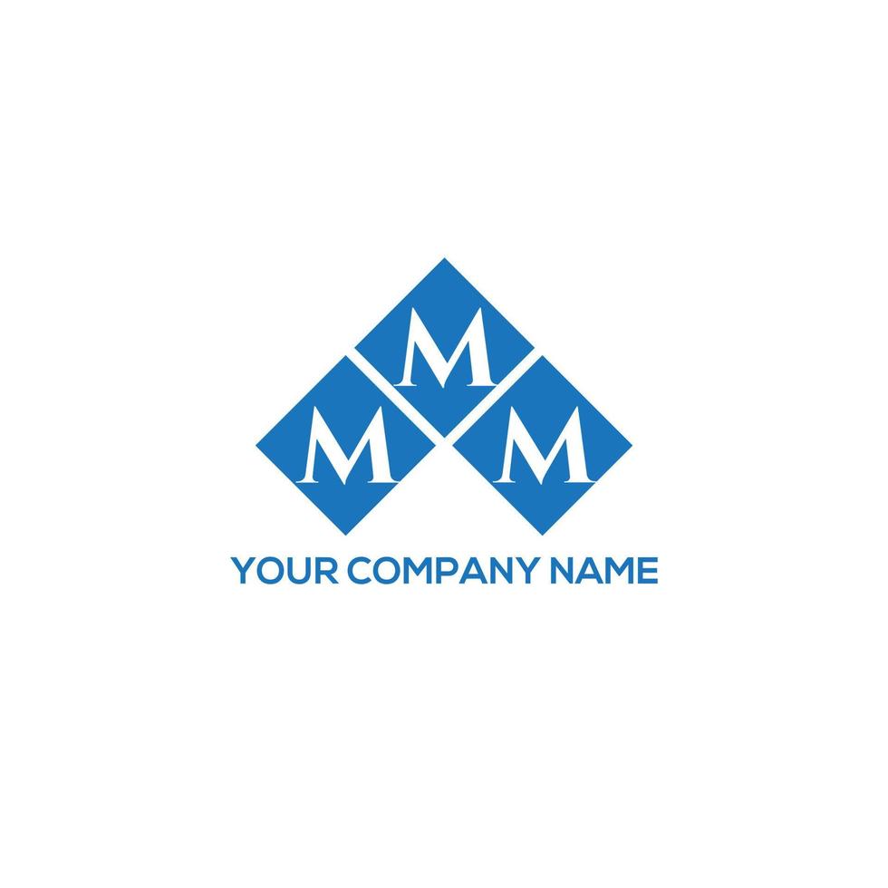 design de logotipo de carta mmm em fundo branco. conceito de logotipo de letra de iniciais criativas mmm. design de letras mmm. vetor