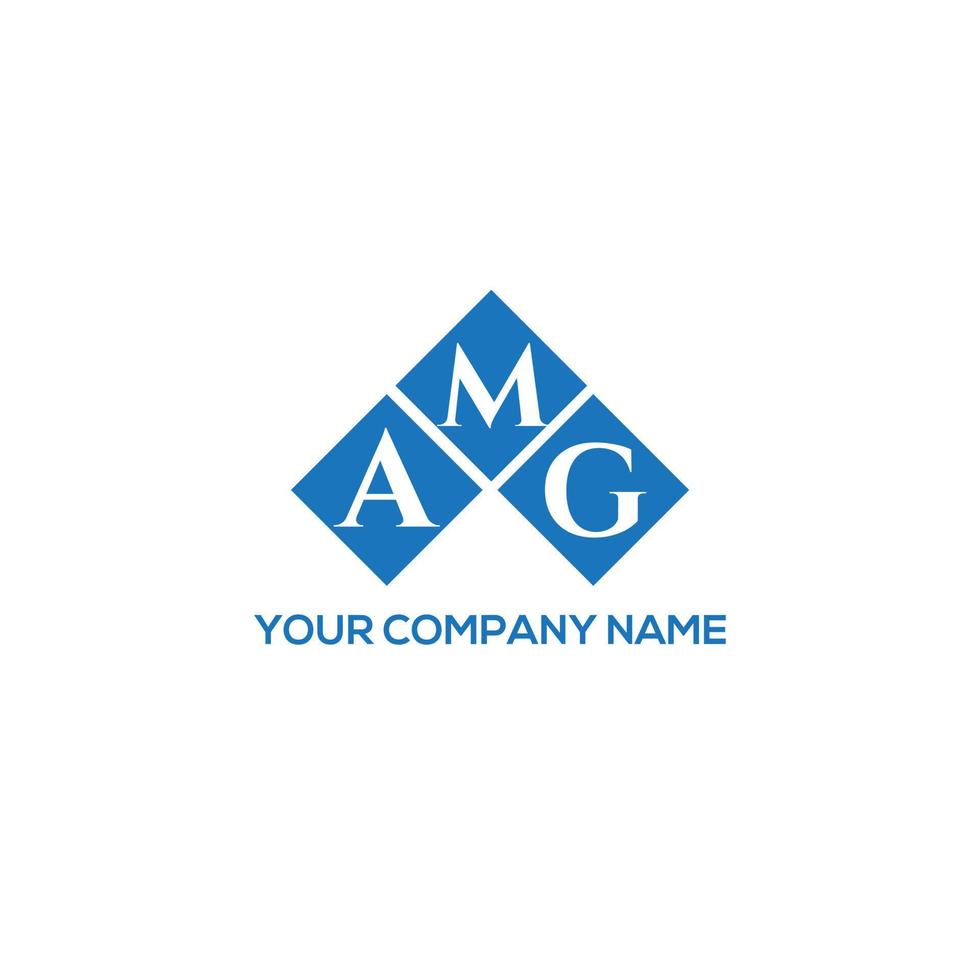 design de logotipo de carta amg em fundo branco. conceito de logotipo de carta de iniciais criativas da amg. design de letra amg. vetor