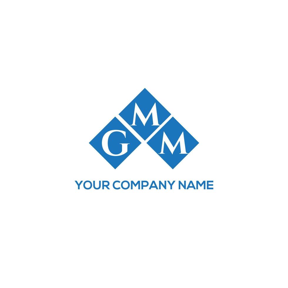 design de logotipo de carta gmm em fundo branco. gmm conceito de logotipo de letra de iniciais criativas. design de letra gmm. vetor