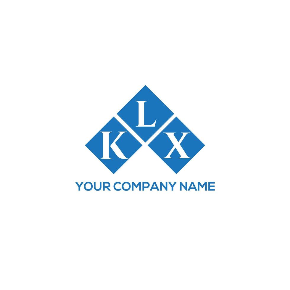 klx carta logotipo design em fundo branco. conceito de logotipo de carta de iniciais criativas klx. klx design de letras. vetor