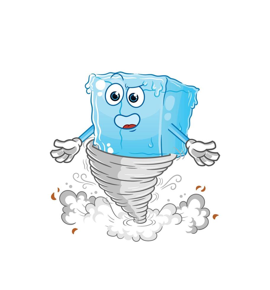 vetor de desenho animado de cubo de gelo