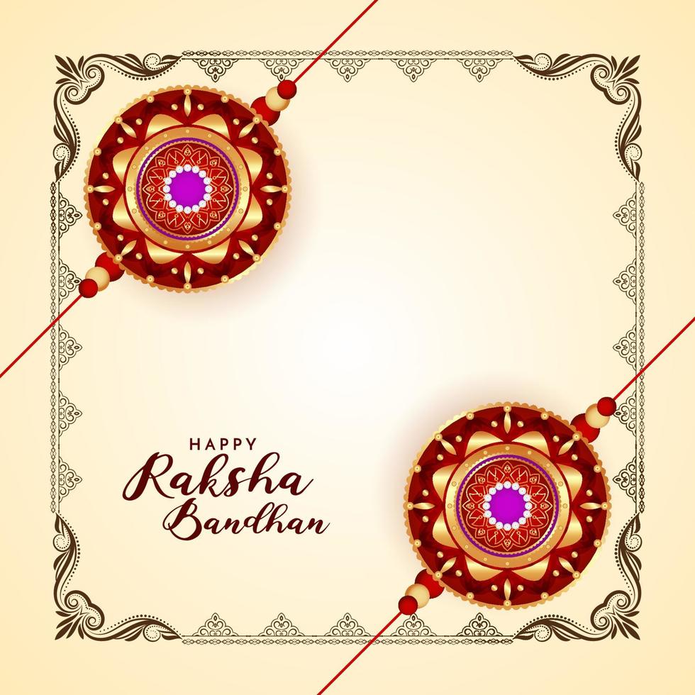 feliz raksha bandhan festival saudando fundo elegante vetor