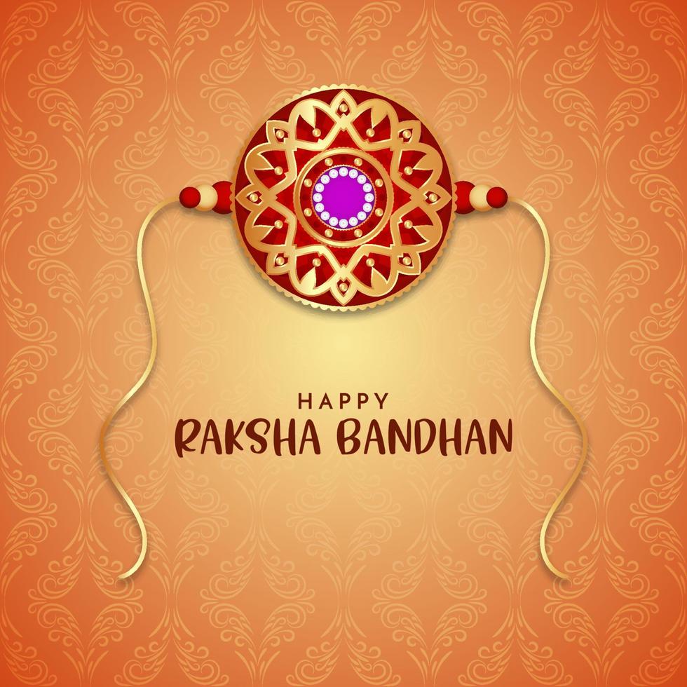 feliz raksha bandhan festival indiano fundo cultural decorativo vetor