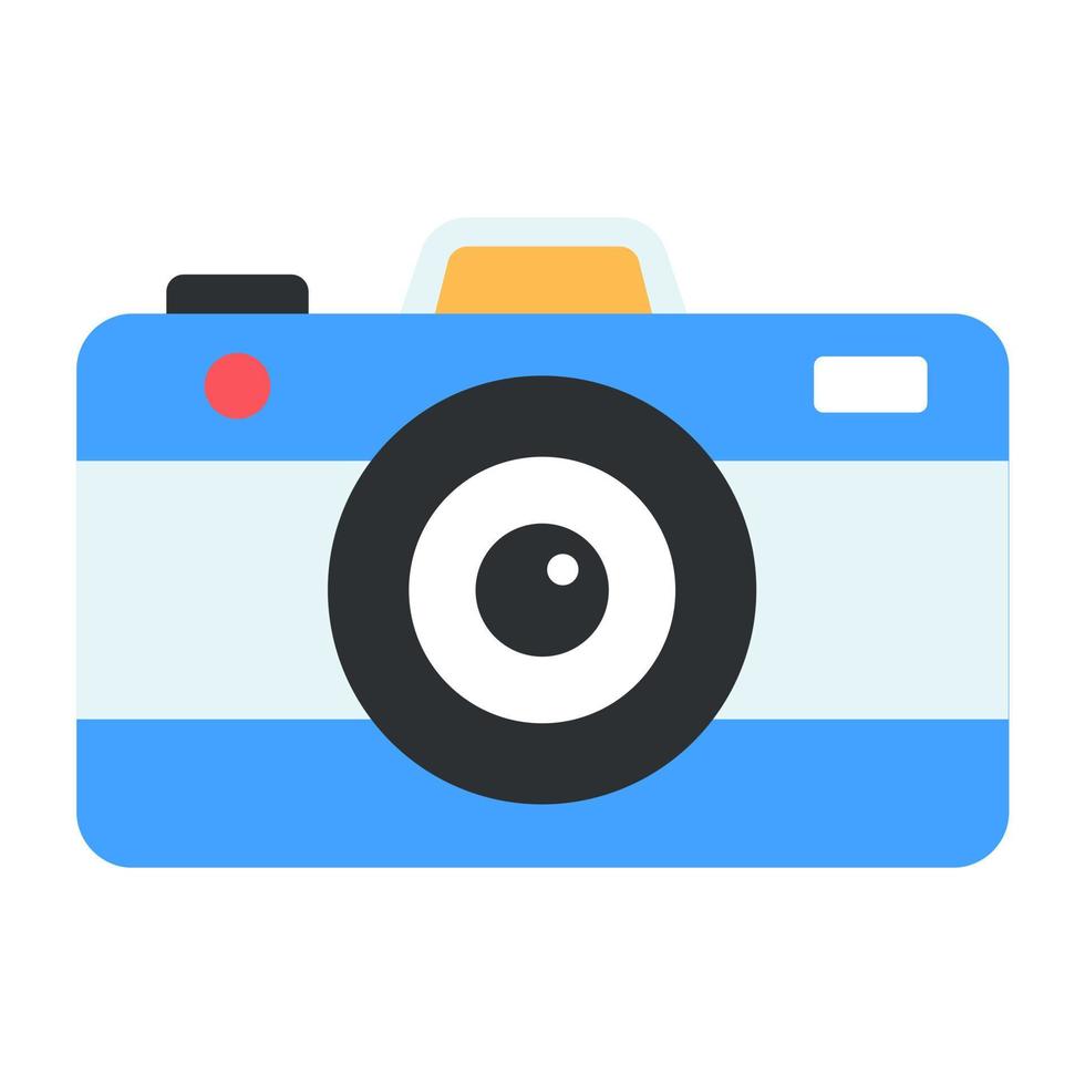 ícone de equipamento fotográfico, design vetorial de câmera vetor