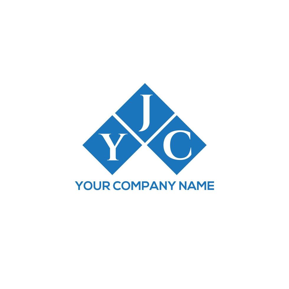 design de logotipo de carta yjc em fundo branco. conceito de logotipo de letra de iniciais criativas yjc. design de letra yjc. vetor