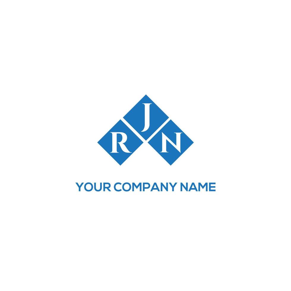 design de logotipo de carta rjn em fundo branco. conceito de logotipo de carta de iniciais criativas rjn. design de letra rjn. vetor