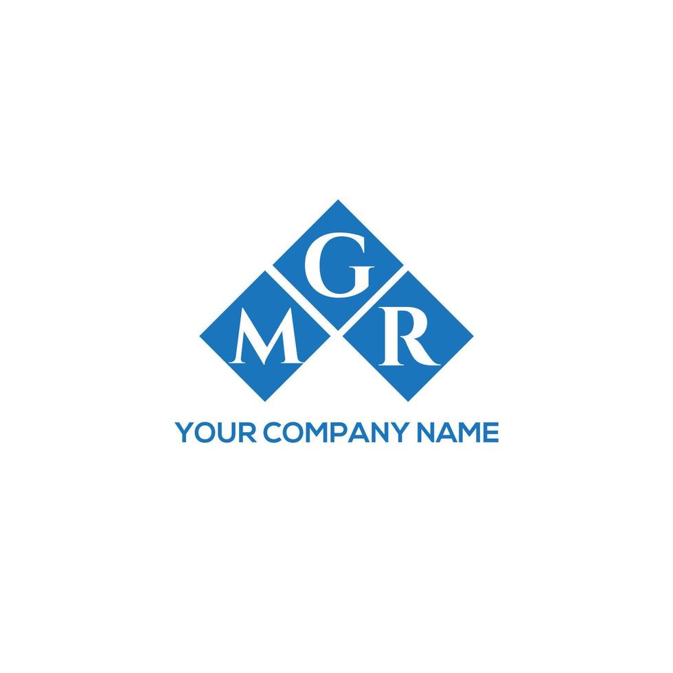 design de logotipo de carta mgr em fundo branco. conceito de logotipo de carta de iniciais criativas mgr. design de carta mgr. vetor