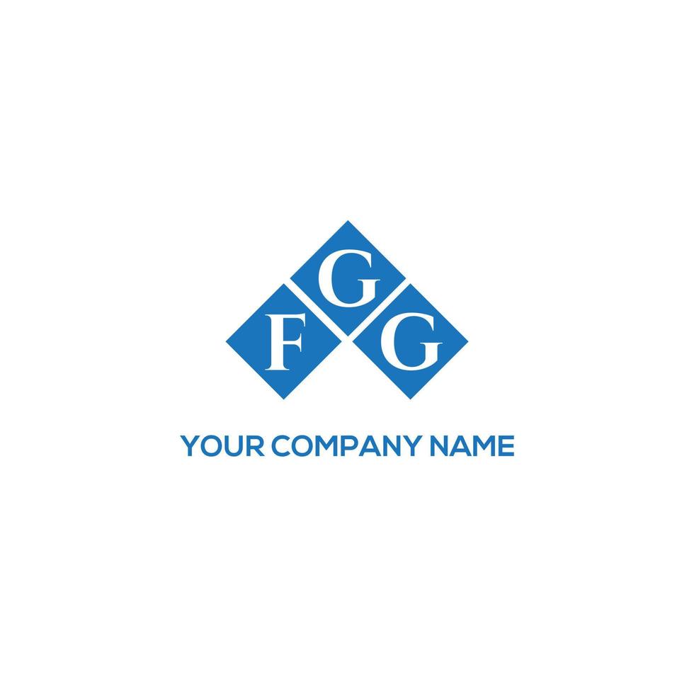 design de logotipo de carta fgg em fundo branco. conceito de logotipo de carta de iniciais criativas fgg. design de letra fgg. vetor