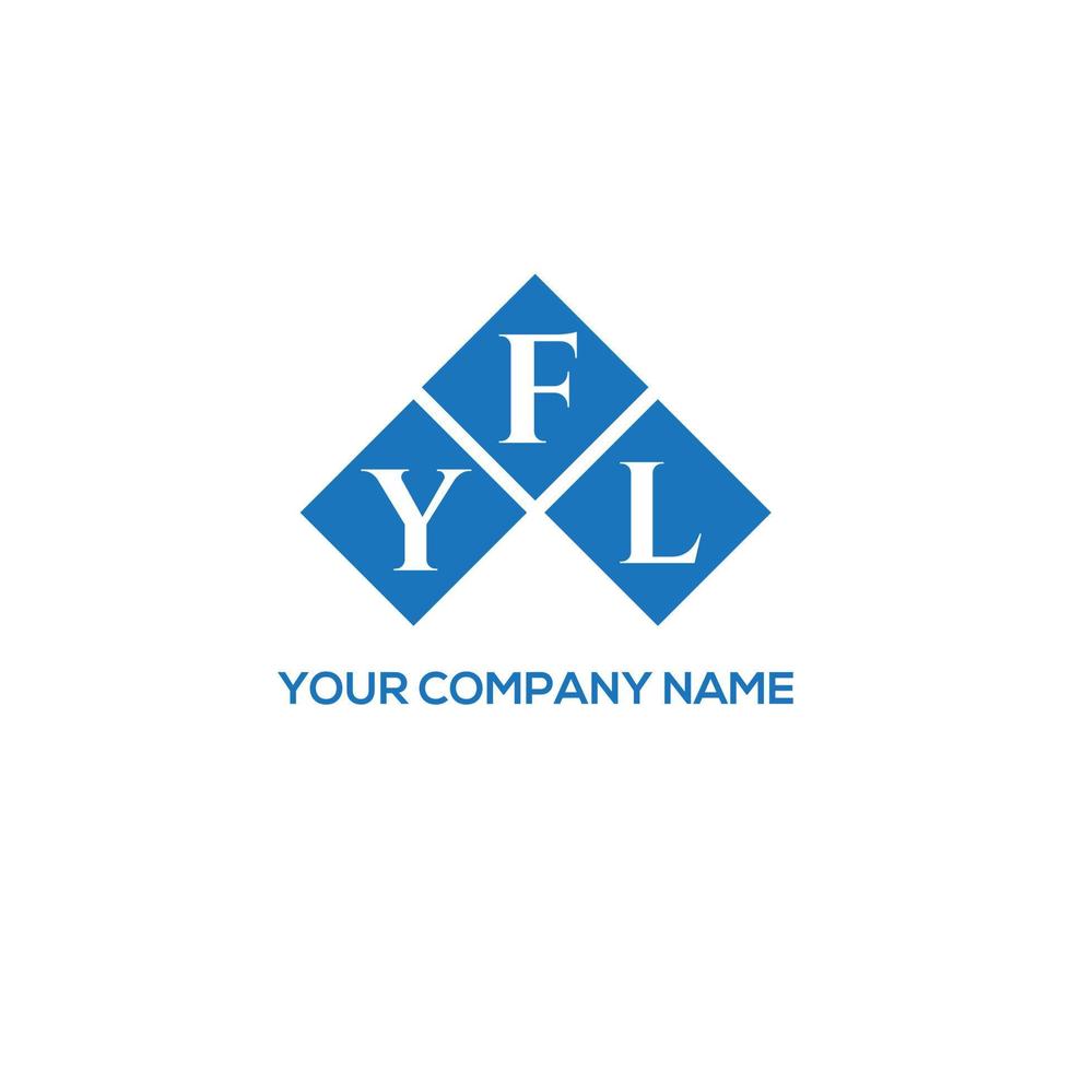 design de logotipo de carta fyl em fundo branco. conceito de logotipo de letra de iniciais criativas fyl. design de carta fyl. vetor