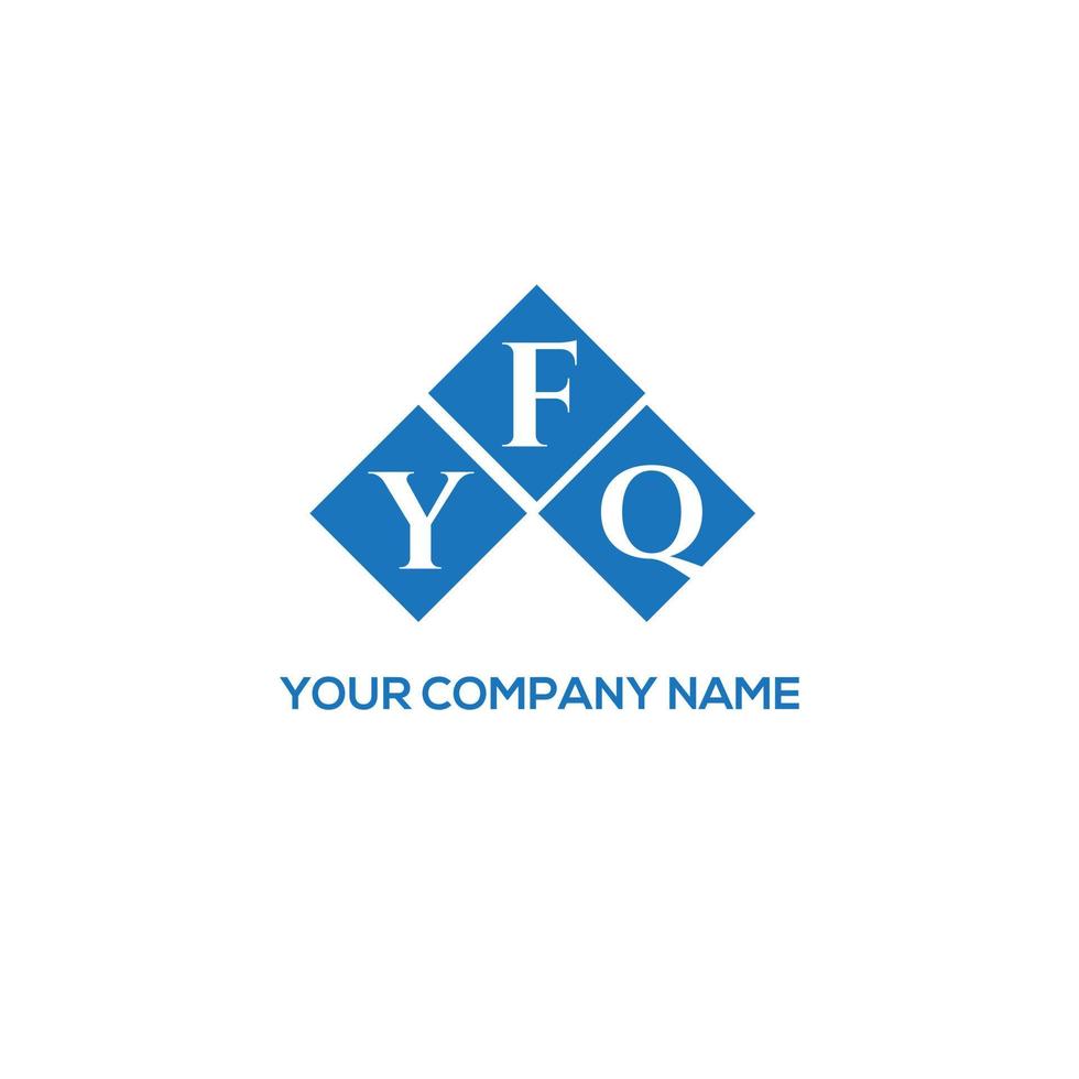 design de logotipo de letra fyq em fundo branco. conceito de logotipo de letra de iniciais criativas fyq. design de letra fyq. vetor