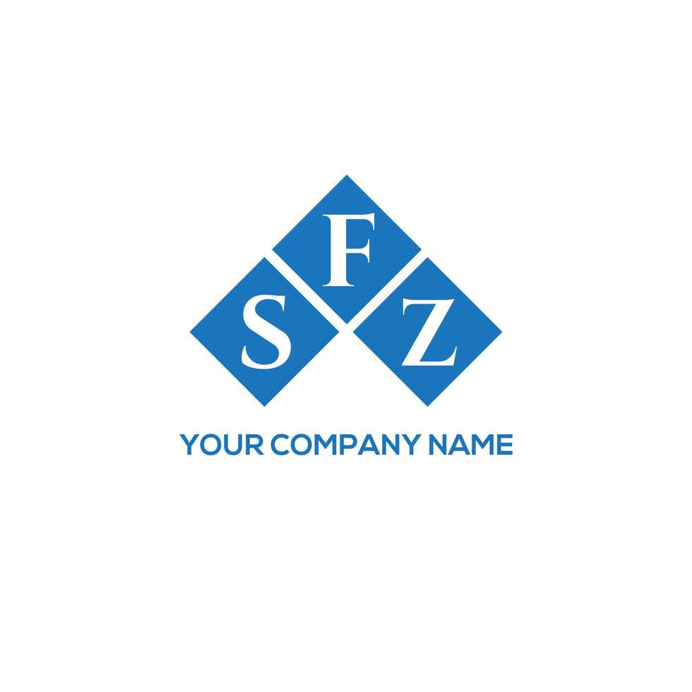 design de logotipo de carta sfz em fundo branco. conceito de logotipo de letra de iniciais criativas sfz. design de letra sfz. vetor