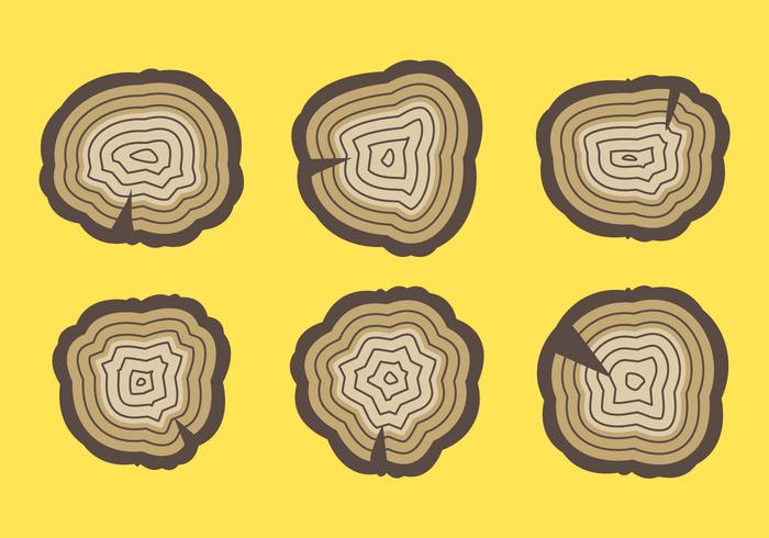 Ilustração vetorial grátis do Tree Rings # 7 vetor