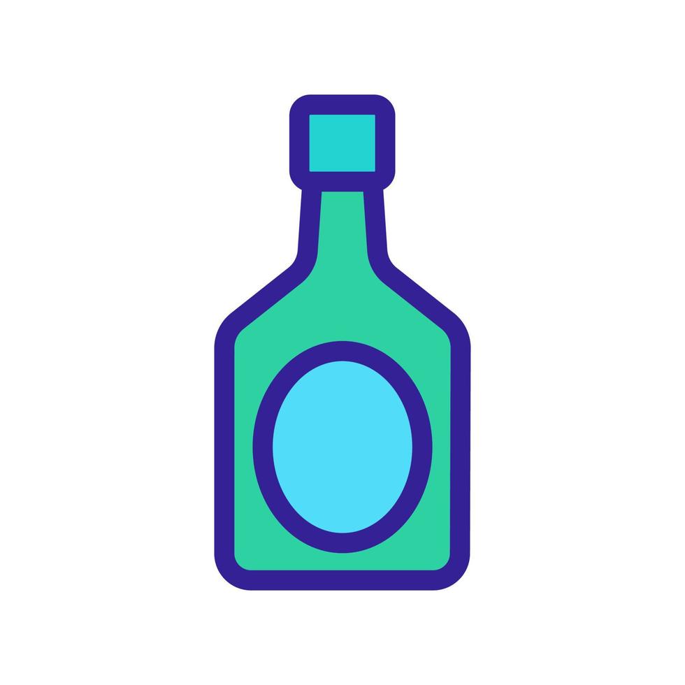uma garrafa de vetor de ícone de licor. ilustração de símbolo de contorno isolado