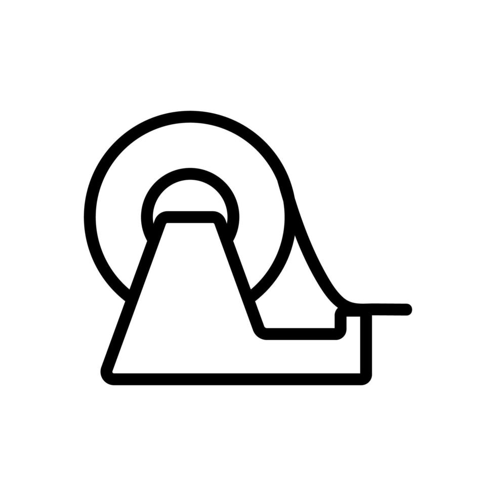 ilustração de contorno de vetor de ícone de suporte de rolo adesivo