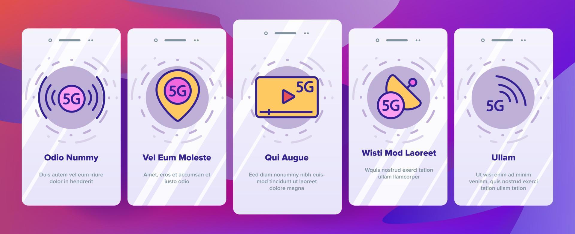 rede rápida 5g, conexão com integração de vetor de site