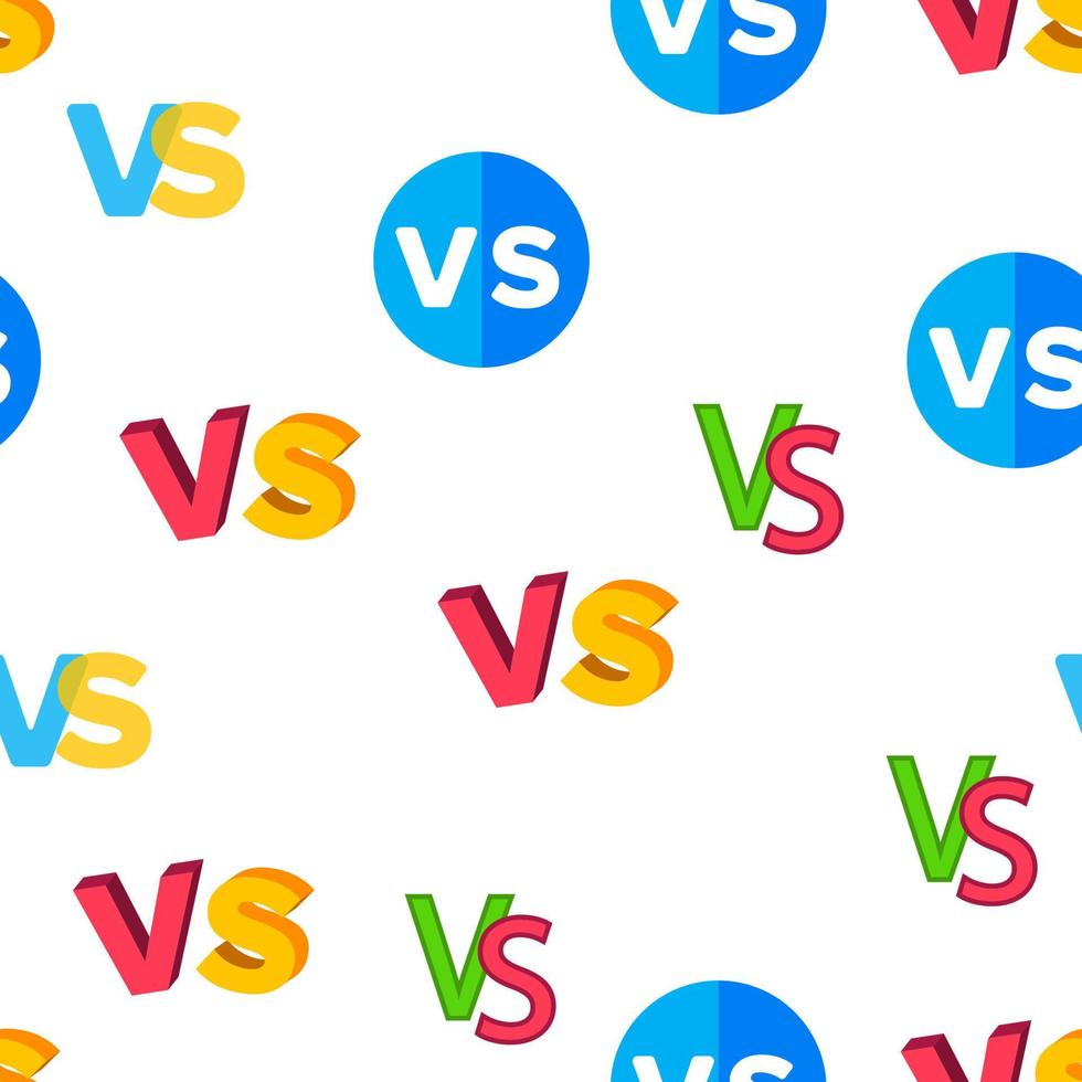 vs abreviatura, versus padrão sem emenda de vetor