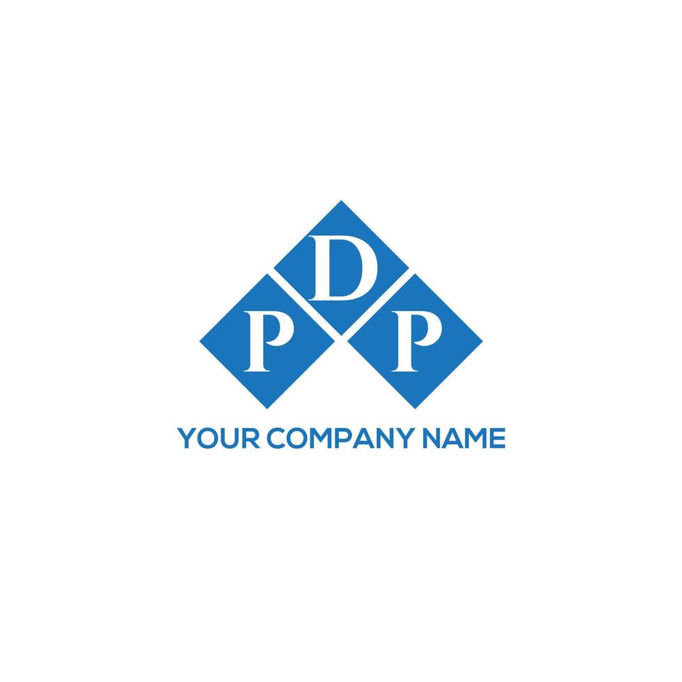 design de logotipo de carta pdp em fundo branco. conceito de logotipo de letra de iniciais criativas pdp. design de carta pdp. vetor