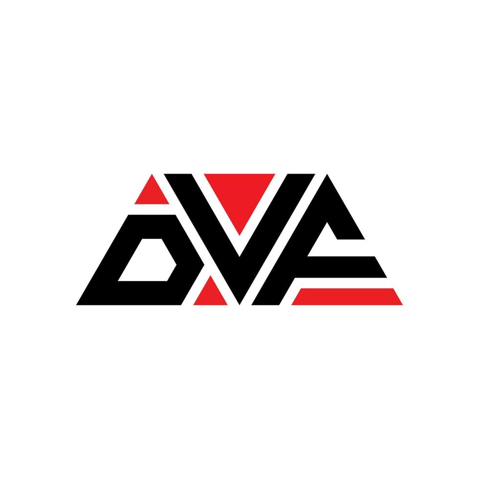 design de logotipo de letra triângulo dvf com forma de triângulo. monograma de design de logotipo de triângulo dvf. modelo de logotipo de vetor triângulo dvf com cor vermelha. dvf logotipo triangular logotipo simples, elegante e luxuoso. dvf