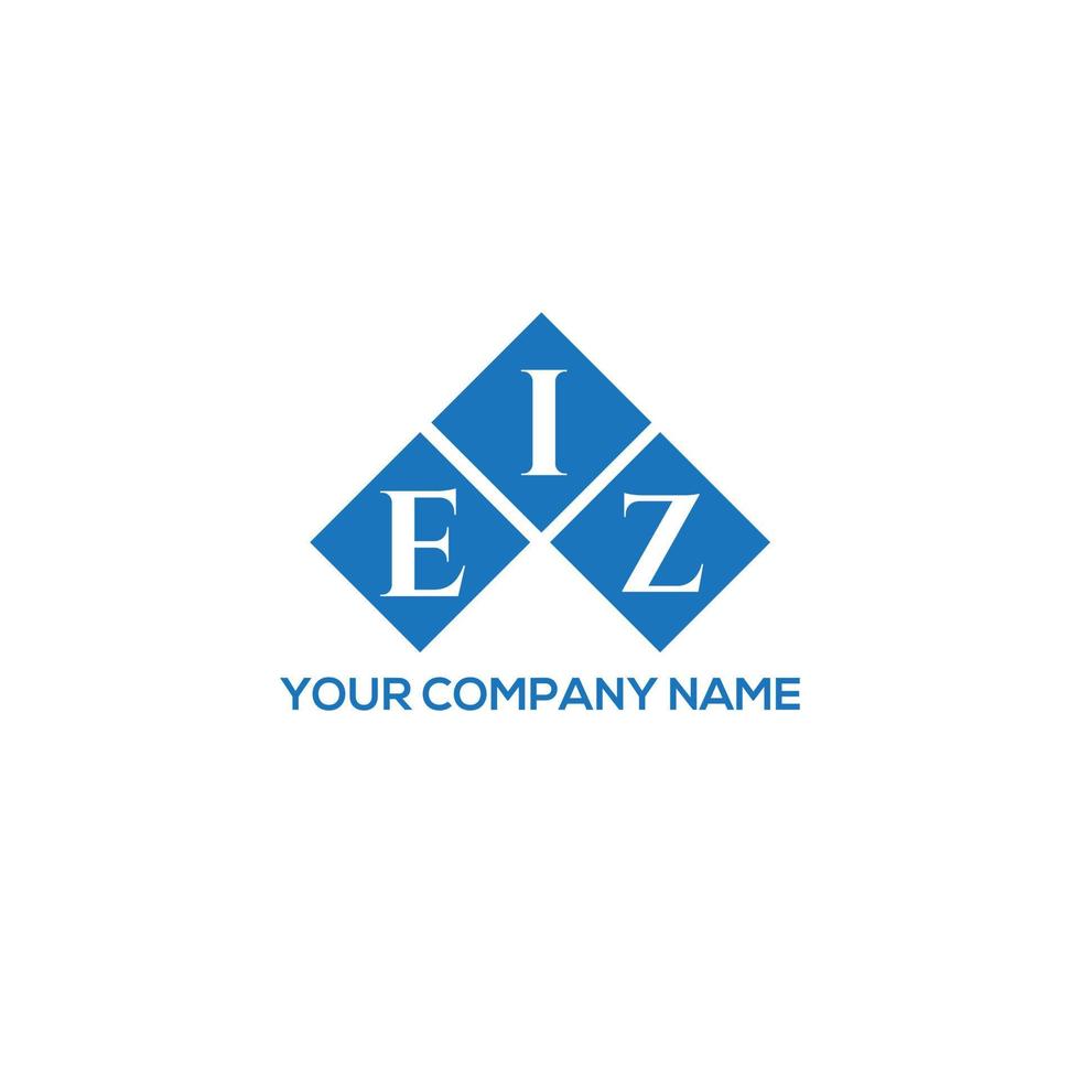 design de logotipo de carta eiz em fundo branco. conceito de logotipo de carta de iniciais criativas eiz. design de carta eiz. vetor