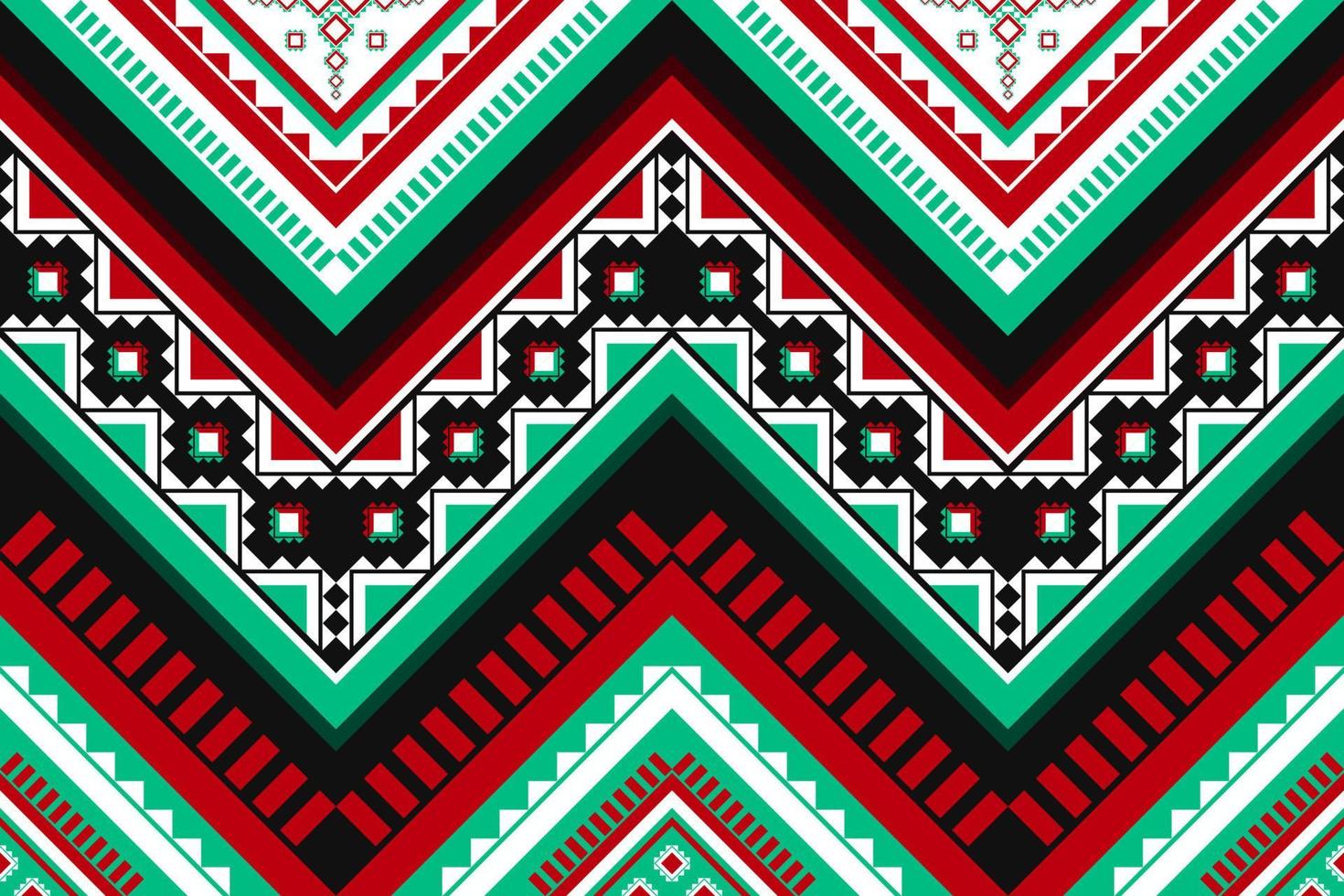 arte padrão abstrato étnico. sem costura padrão em bordados tribais, folclóricos e estilo mexicano. listrado geométrico. design para plano de fundo, papel de parede, ilustração vetorial, tecido, roupas, tapete. vetor