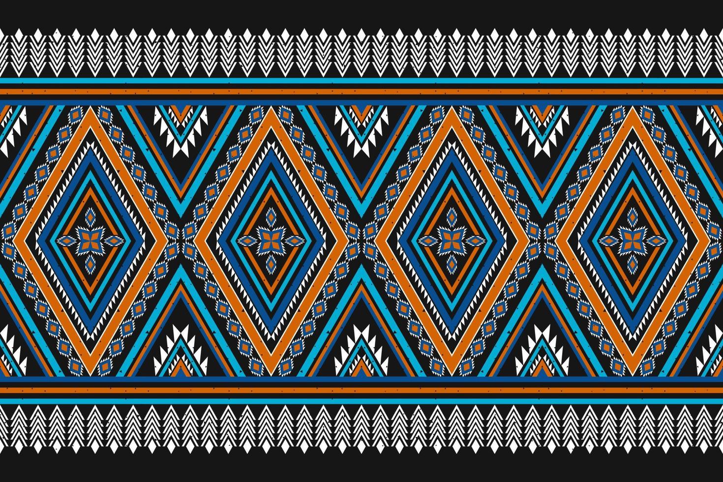 abstrato padrão étnico tradicional. padrão geométrico em tribal. decoração de borda. design para plano de fundo, papel de parede, ilustração vetorial, têxtil, tecido, vestuário, batik, tapete, bordado. vetor