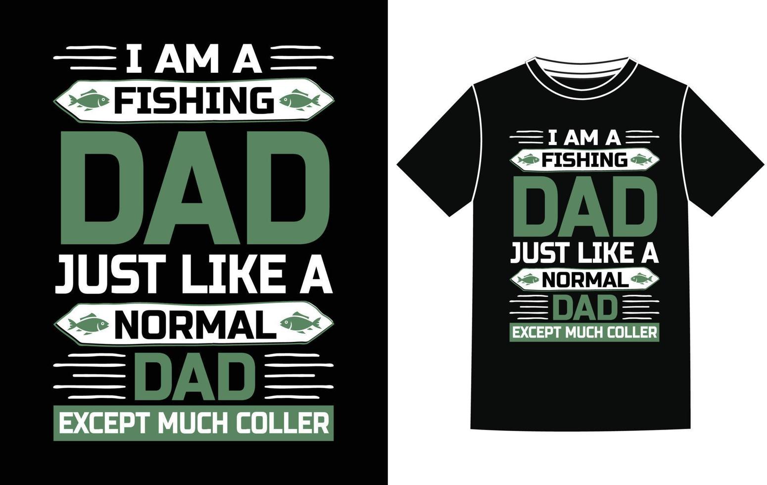 vetor de design de camiseta de pesca