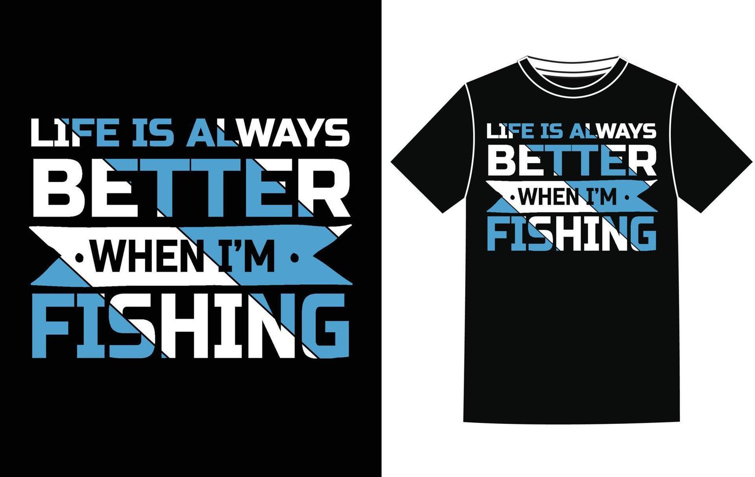 vetor de design de camiseta de pesca