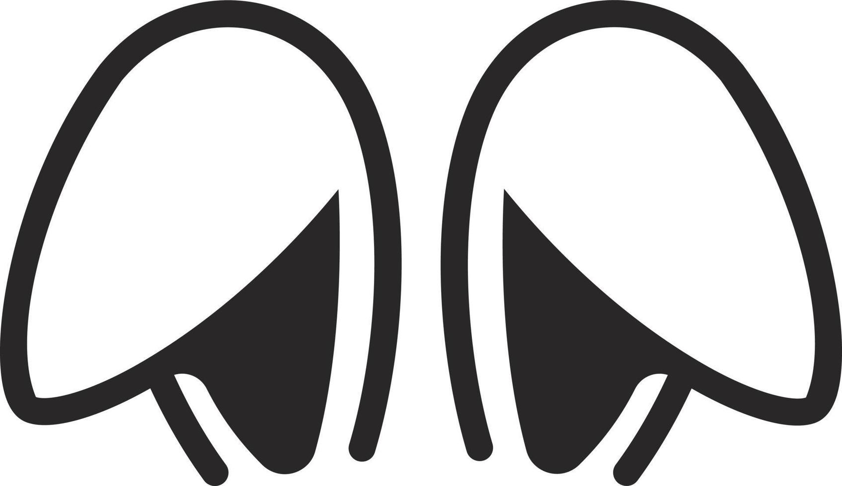 ícone de orelhas de coelho vetor