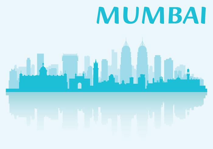 Skyline de Mumbai vetor