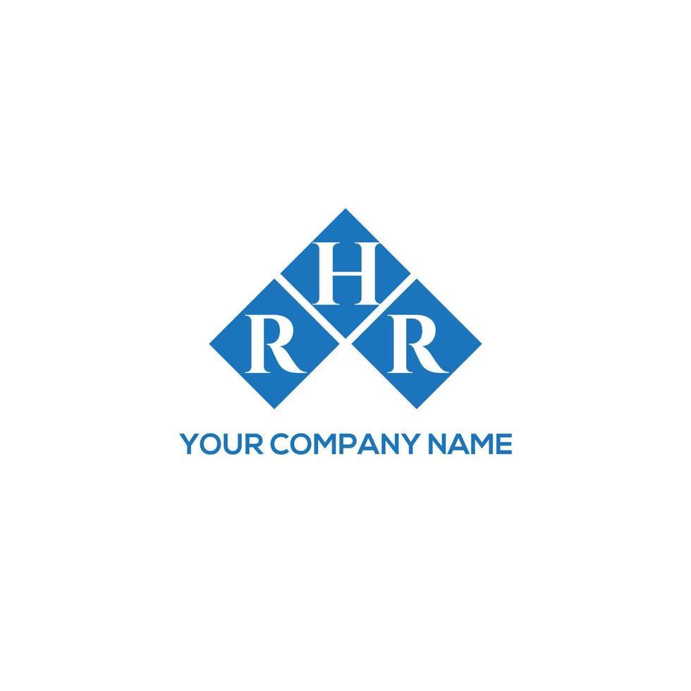 design de logotipo de carta rhr em fundo branco. conceito de logotipo de letra de iniciais criativas rhr. design de letra rhr. vetor