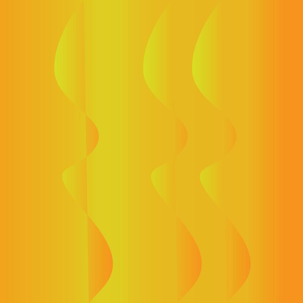 projeto de fundo amarelo cor laranja. composição do gradiente de fluido. ilustração criativa para pôster, web, pouso, página, capa, cartão, promoção. vetor eps 10