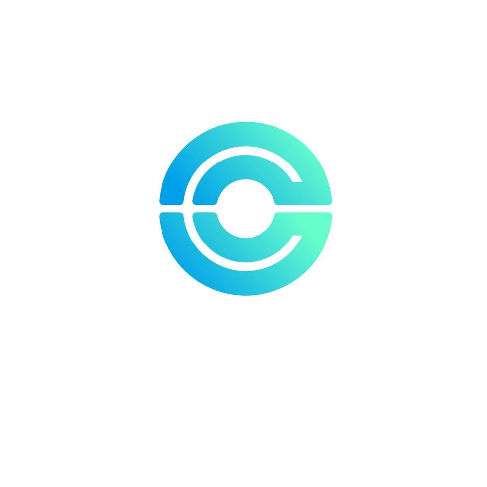 logotipo gradiente c ícone de design de letra do alfabeto para o vetor profissional da empresa