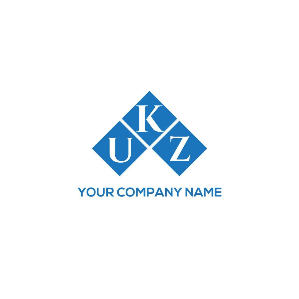 design de logotipo de carta ukz em fundo branco. conceito de logotipo de letra de iniciais criativas ukz. design de letra ukz. vetor