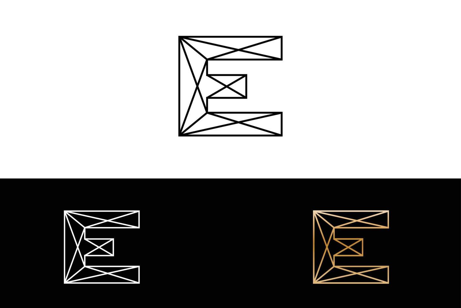 design de logotipo geométrico e vetor