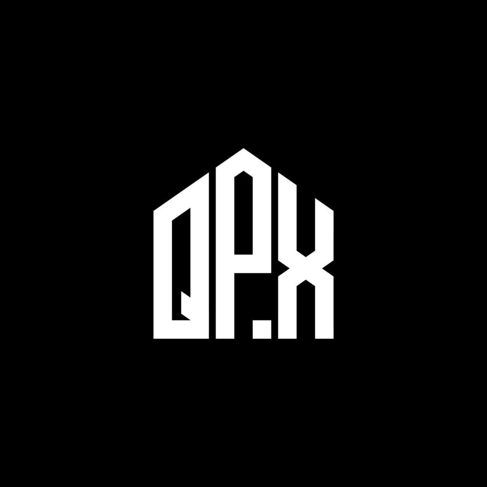 qpx carta design.qpx carta logo design em fundo preto. conceito de logotipo de letra de iniciais criativas qpx. qpx carta design.qpx carta logo design em fundo preto. q vetor