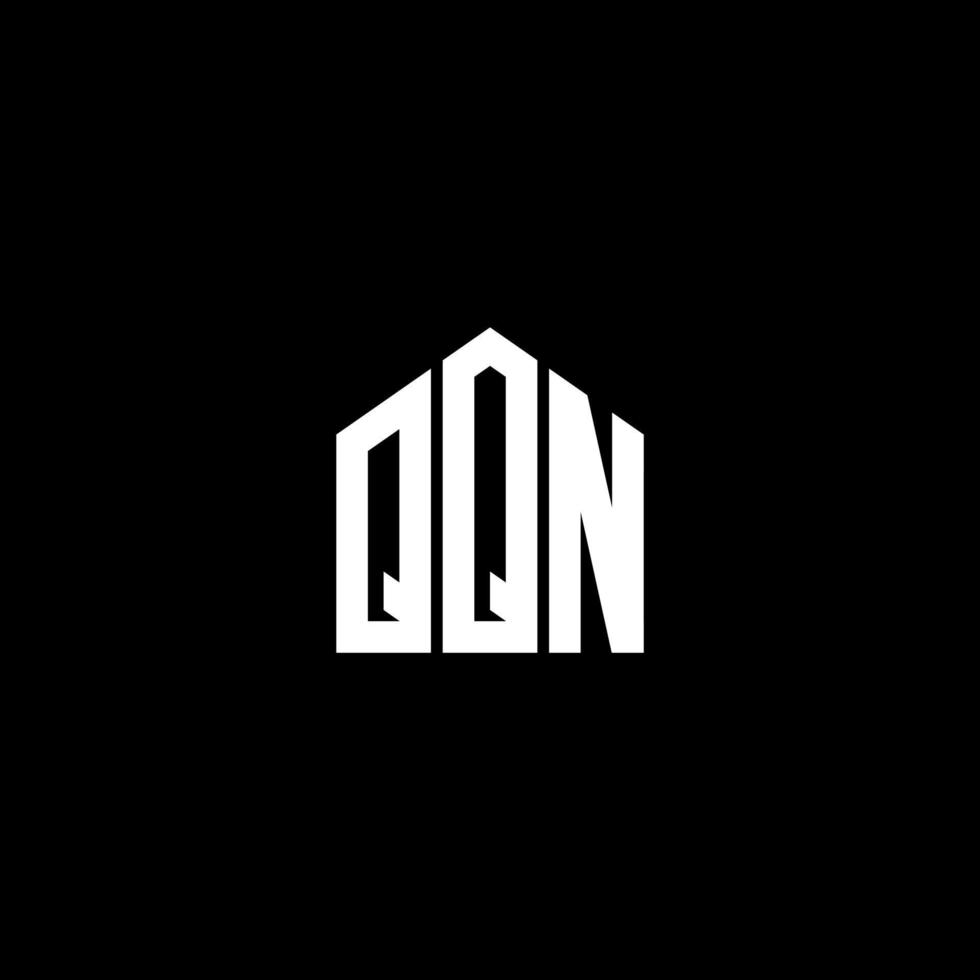 design de logotipo de letra qqn em fundo preto. conceito de logotipo de letra de iniciais criativas qqn. design de letra qqn. vetor