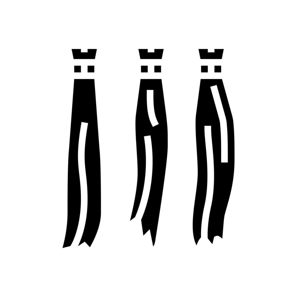 ilustração em vetor de ícone de glifo de cabelo natural
