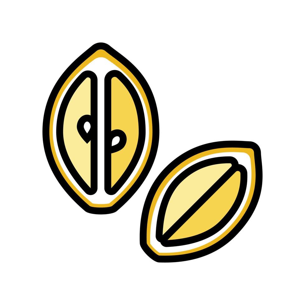 corte a ilustração vetorial de ícone de cor de limão vetor