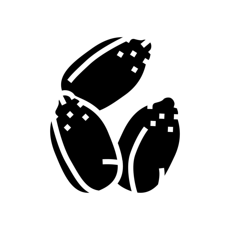 ilustração em vetor ícone glifo de sementes de cânhamo