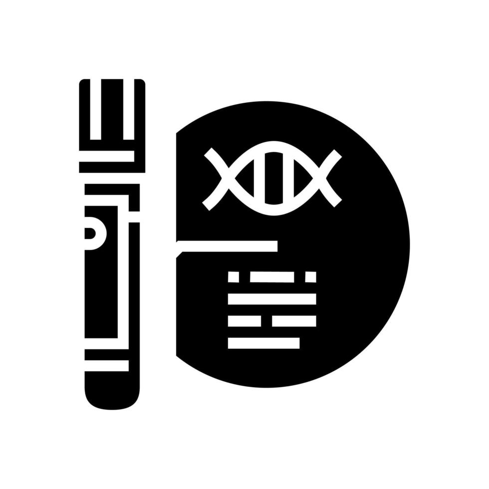ilustração em vetor ícone glifo de pesquisa de laboratório