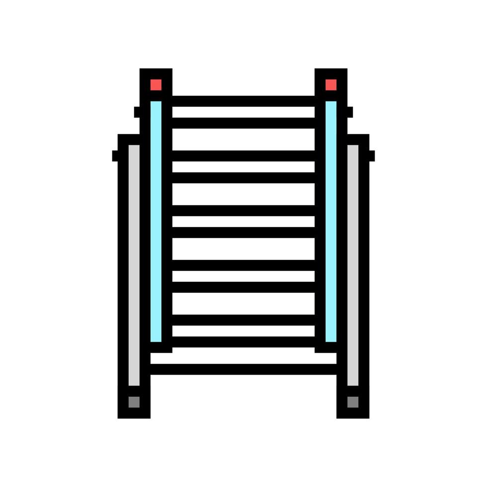 ilustração em vetor ícone de cor de equipamento escada