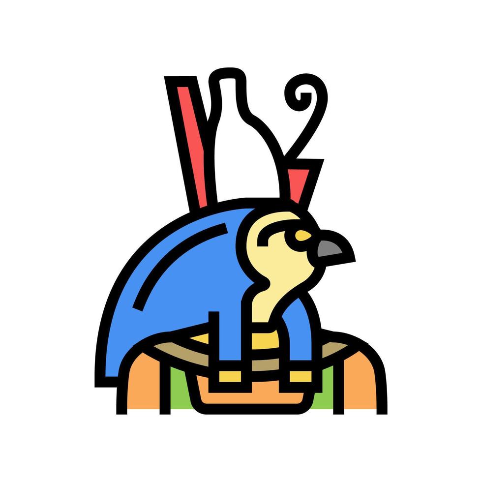 ilustração em vetor horus egito deus cor ícone