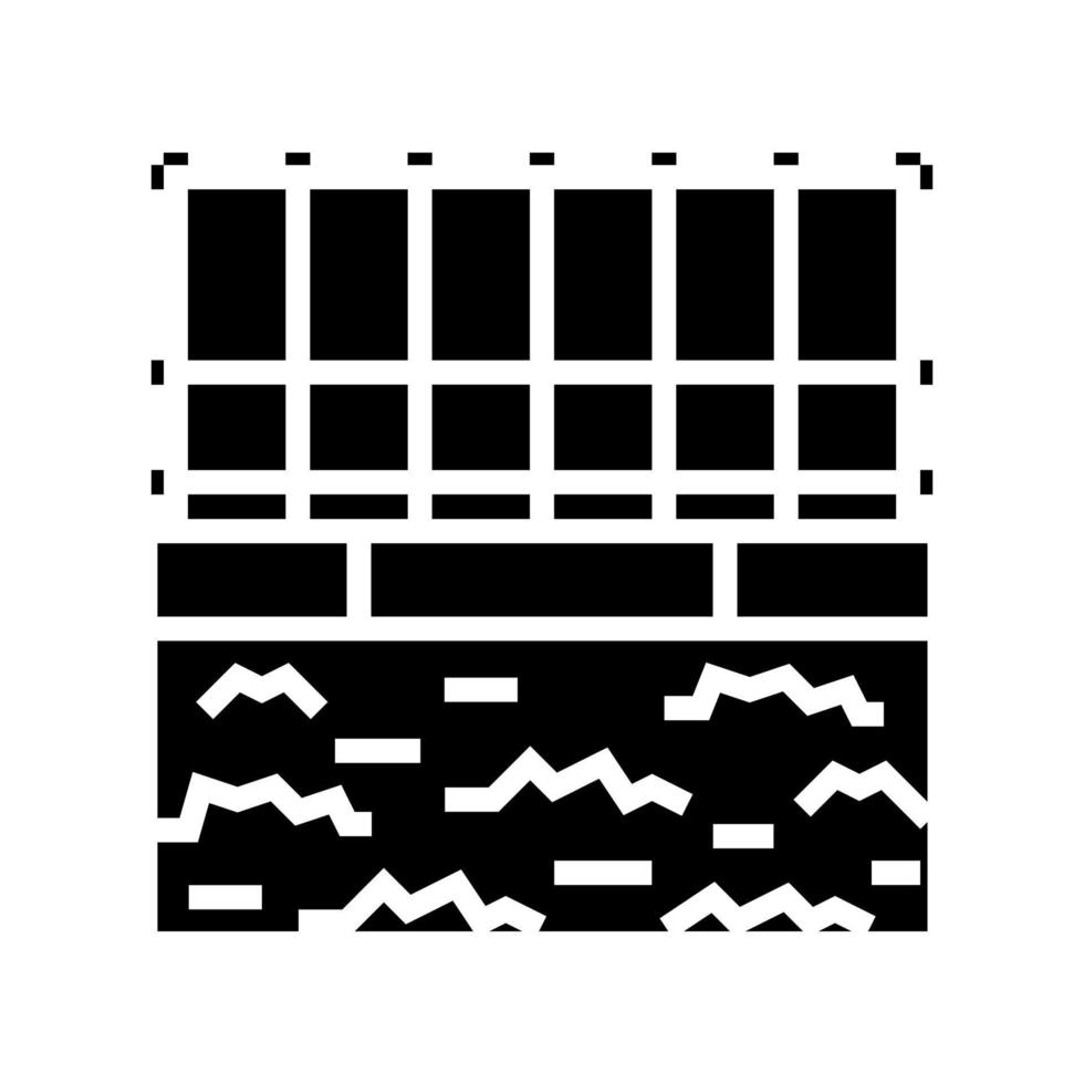 ilustração vetorial de ícone de glifo de grama de parque vetor