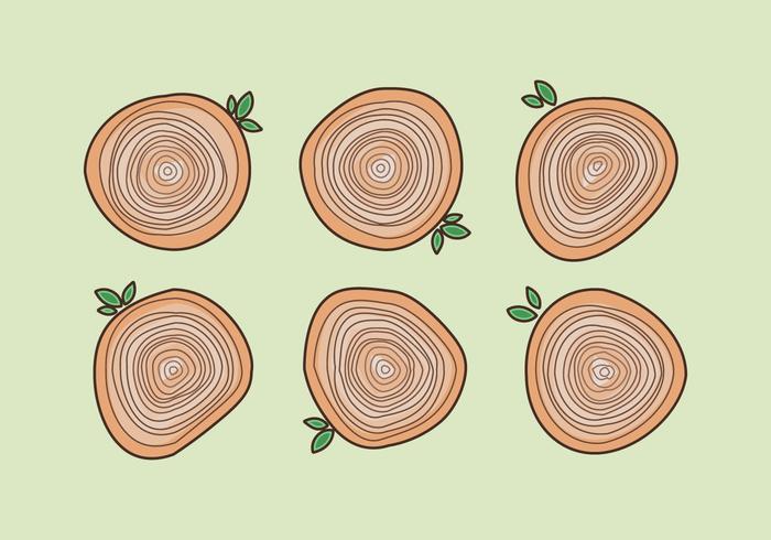 Free Tree Rings Ilustração vetorial # 20 vetor