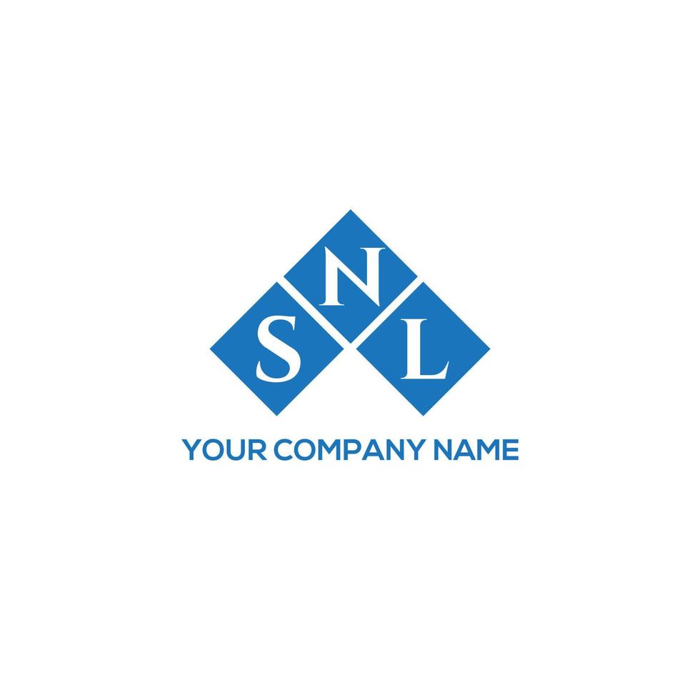 design de logotipo de carta snl em fundo branco. snl conceito de logotipo de carta de iniciais criativas. design de letra snl. vetor