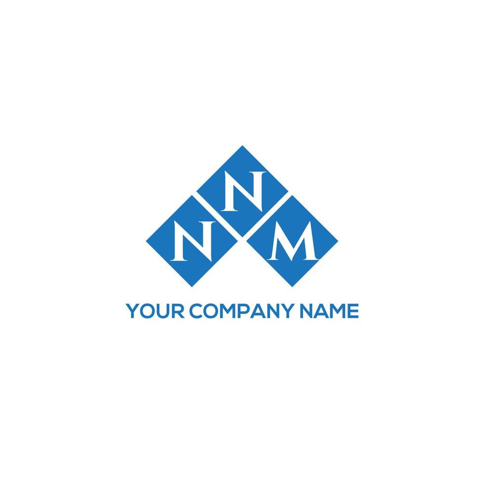 design de logotipo de carta nnm em fundo branco. conceito de logotipo de letra de iniciais criativas nnm. design de letra nnm. vetor